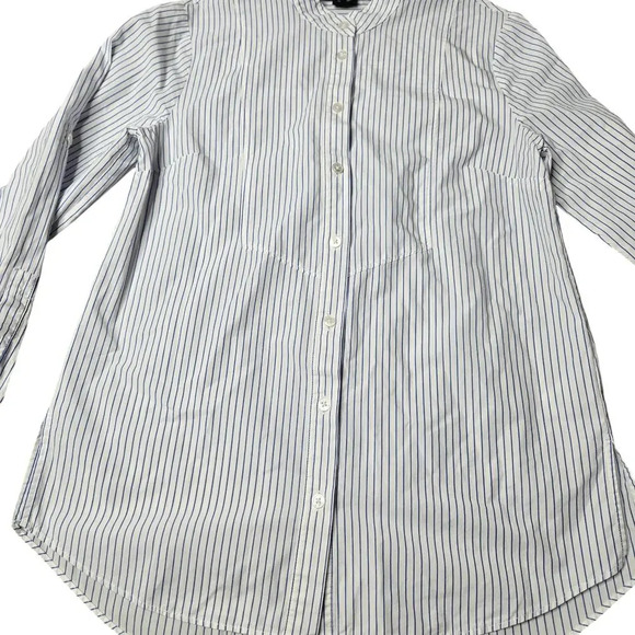 Veronica Beard Jeans Pinstripe Button Down Shirt - Picture 2 of 6